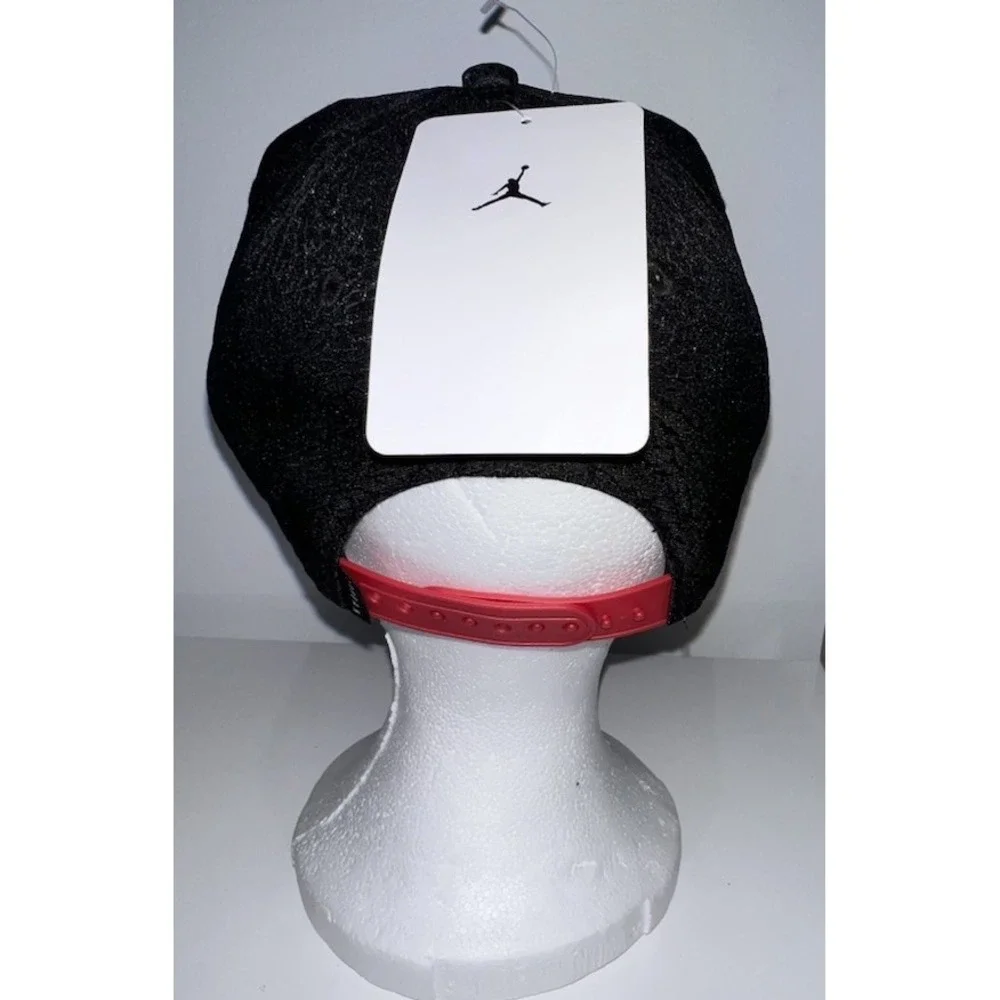 (12)Air JORDAN‎ Metal JUMPMAN Kids 8-20 Black/Red Cap Hat Adjustable Snapback